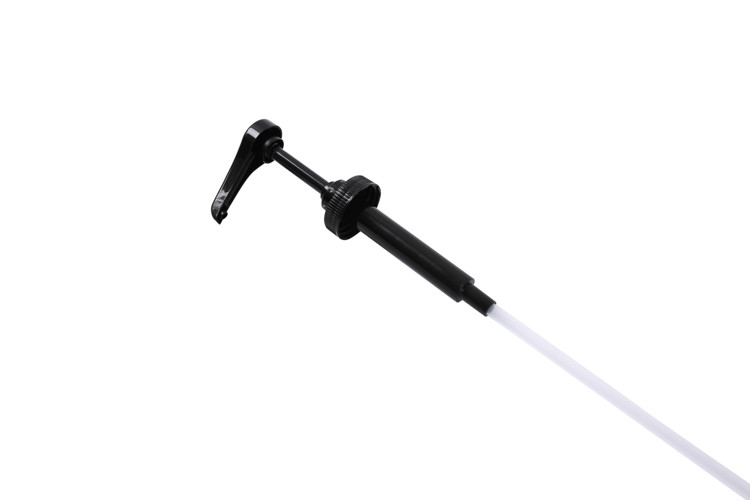 Black 1/4 Ounce Syrup Pump Dispenser For 38-400 Gallon Container