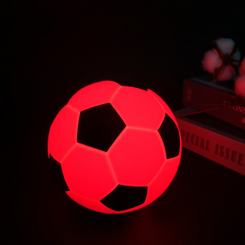 Soccer Night Light Soccer Lamp Light For Kids Room 16 Colors Battery Powered LED Rechargeable Room Nursery Night Light
