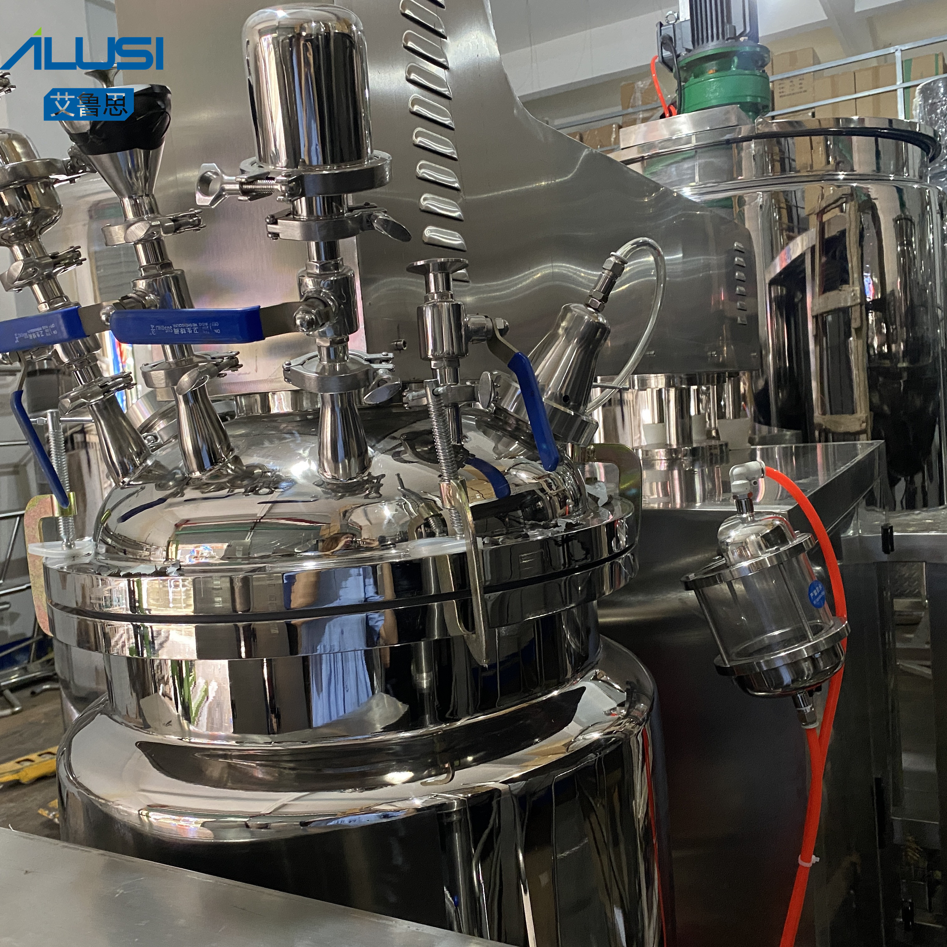 50L-3000L cosmetic mixer vacuum homogenizer emulsifier toothpaste making machine production line