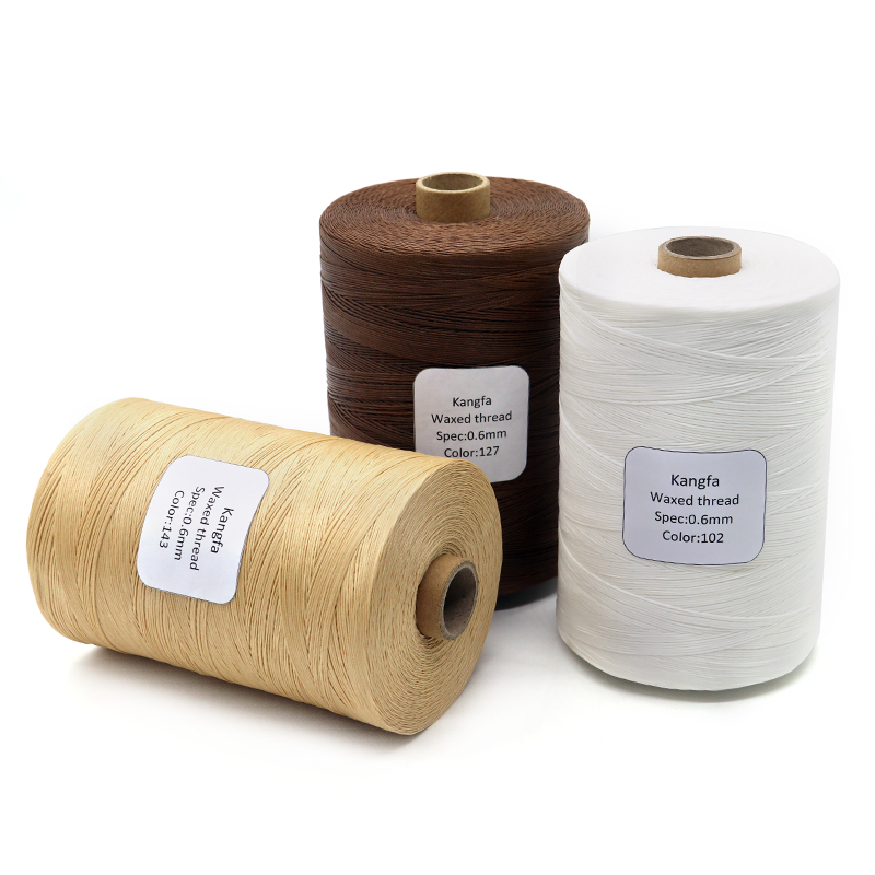 Polyester/ Waxed 150D/16 Color Hand Sewn Flat Wax Thread for Leather Goods Material