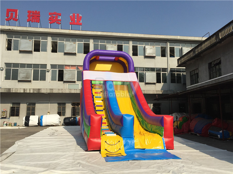 Amusement Commercial Inflatable Water Slide With Pool Silk Printing