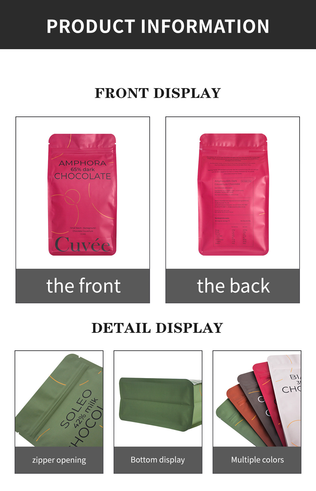 Matt Foil Side Gusset 6oz Coffee Packaging Bags With Valve