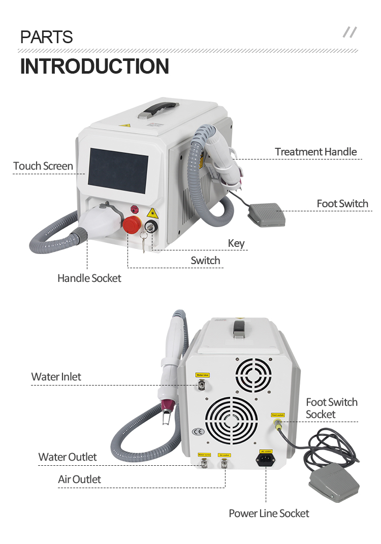 1320nm 755nm Beauty Therapy Machine Pico Laser Skin Rejuvenation Machine