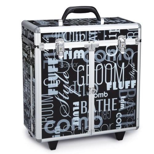Aluminum Printing Hairdresser Tool Case , Professional Rolling Hairdressing