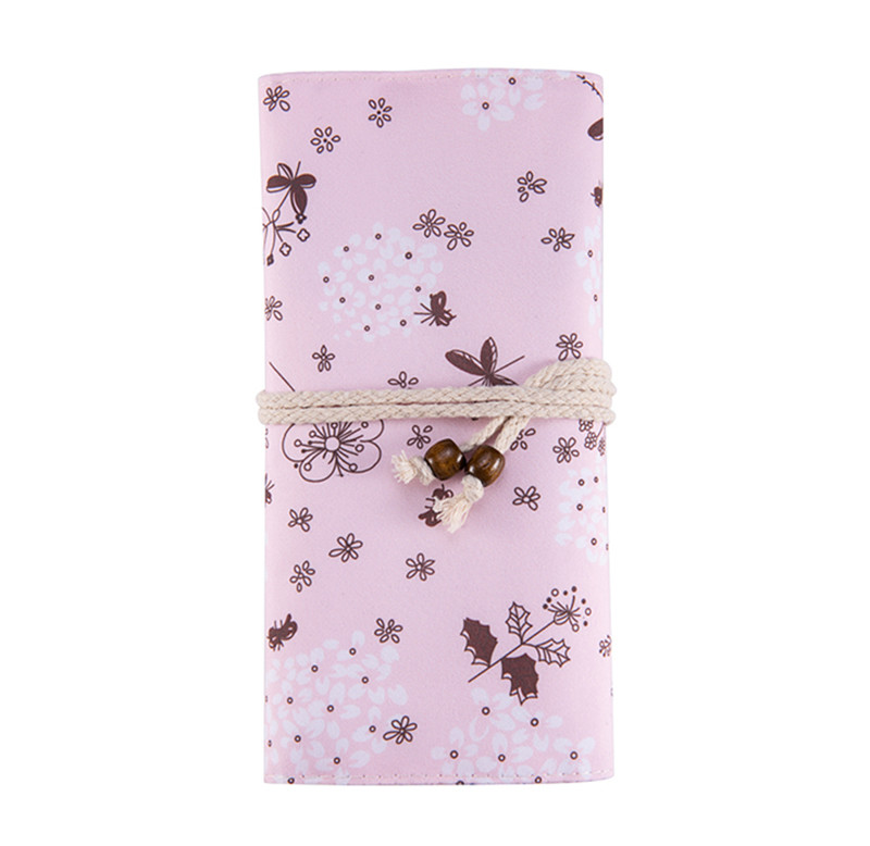 L35*H22.5CM PU Leather Makeup Brush Bag For Trips