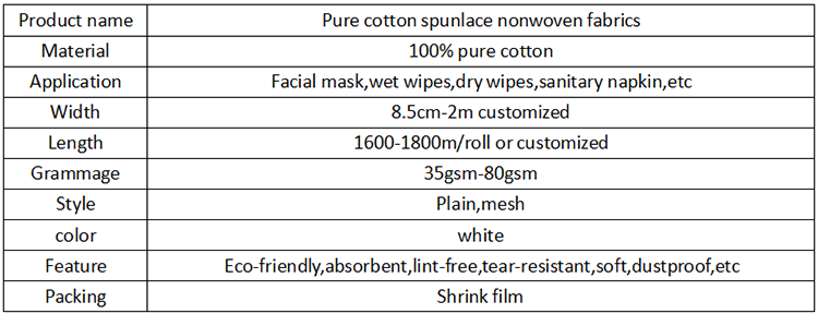 Good quality factory directly spunlace non-woven fabric with cheapest price