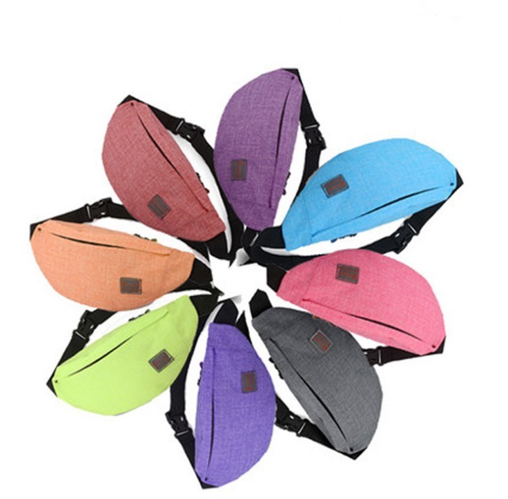 Travel Fanny Bag Sling Pocket Super Lightweight Orange lining For Travel Cashier's box Waist Pack