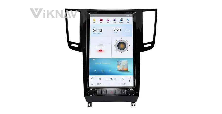 11.8 Inch Screen Stereo For 2014-2019 Infiniti QX70 FX35 FX45 Navigation GPS Multimedia DVD Player Wireless Carplay