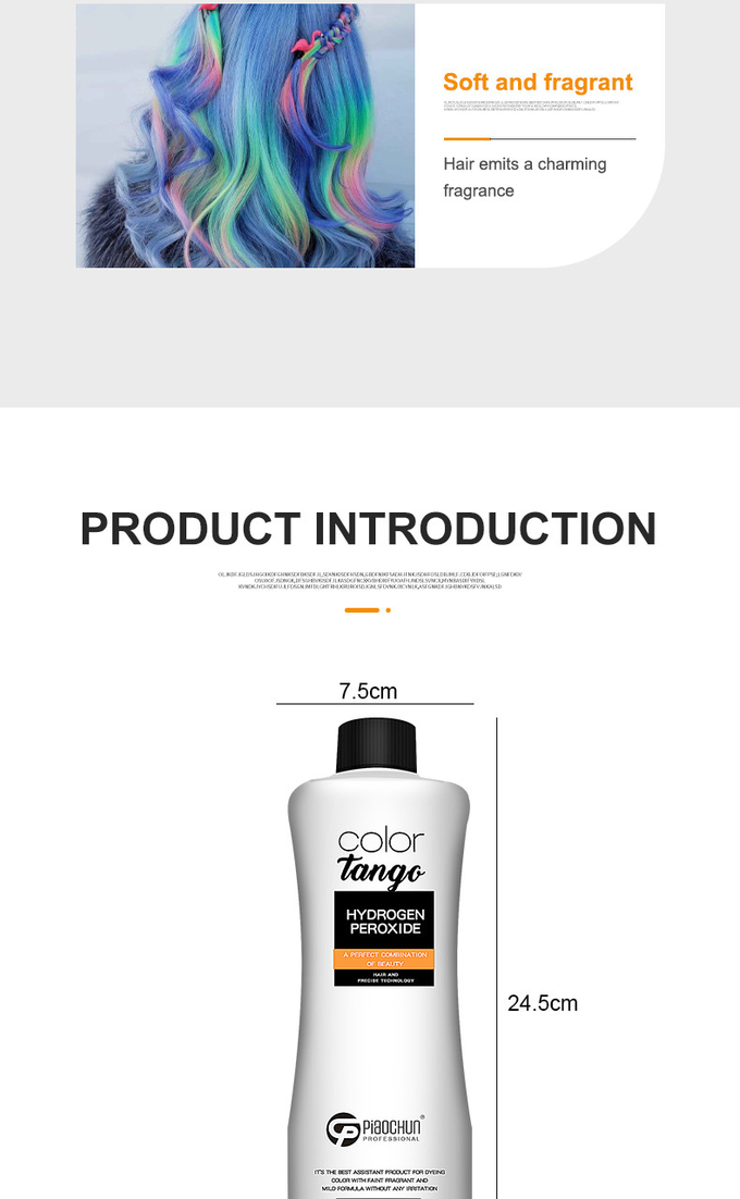 Gentle Formula Cream Developer For Hair Color , Hair Dye 20 Volume Developer