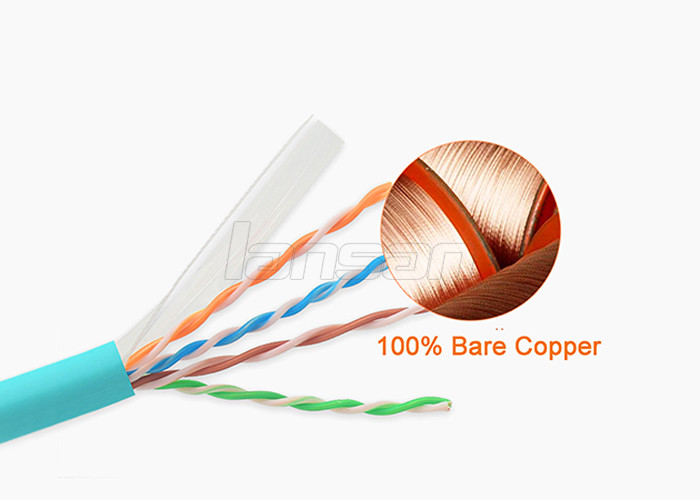 BC/CCA Network Cat6 Lan Cable UTP 4 Pairs Indoor For Voice Data / Graphic Image