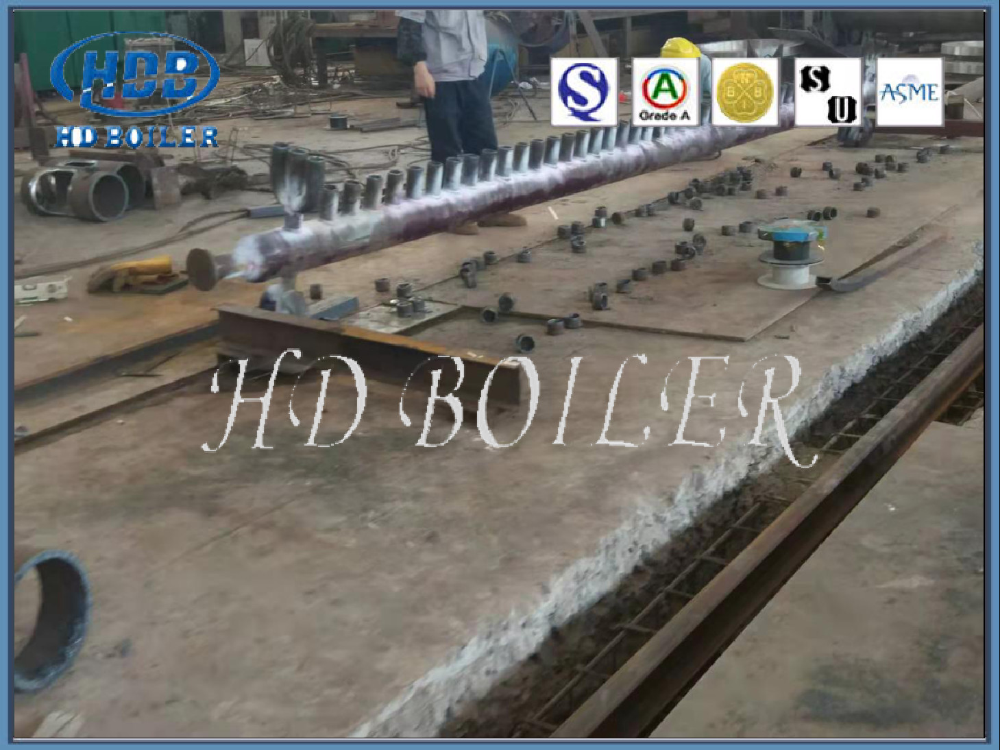 EN Passed Boiler Manifold Headers Energy Saving Industrial Boiler Parts Customized
