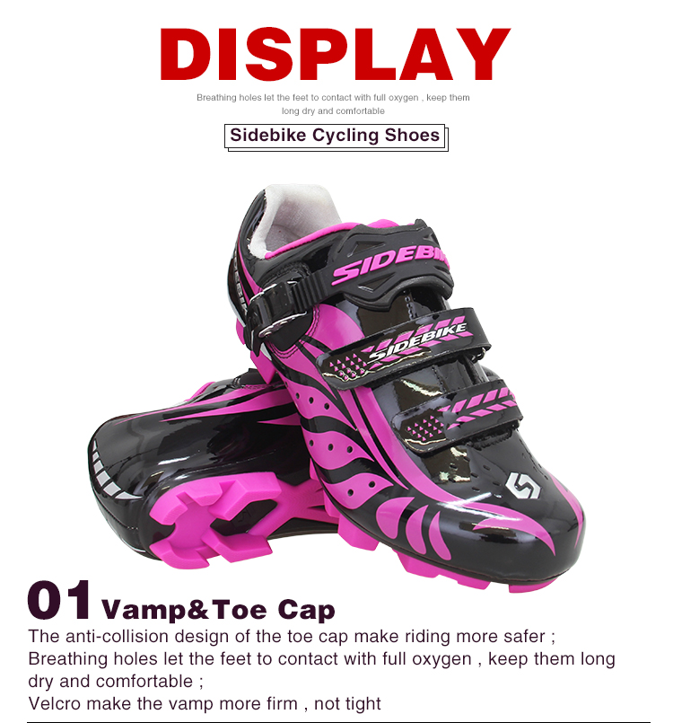 Self Locking Ladies Cycle Touring Shoes , Womens Mountain Bike Cycling Shoes