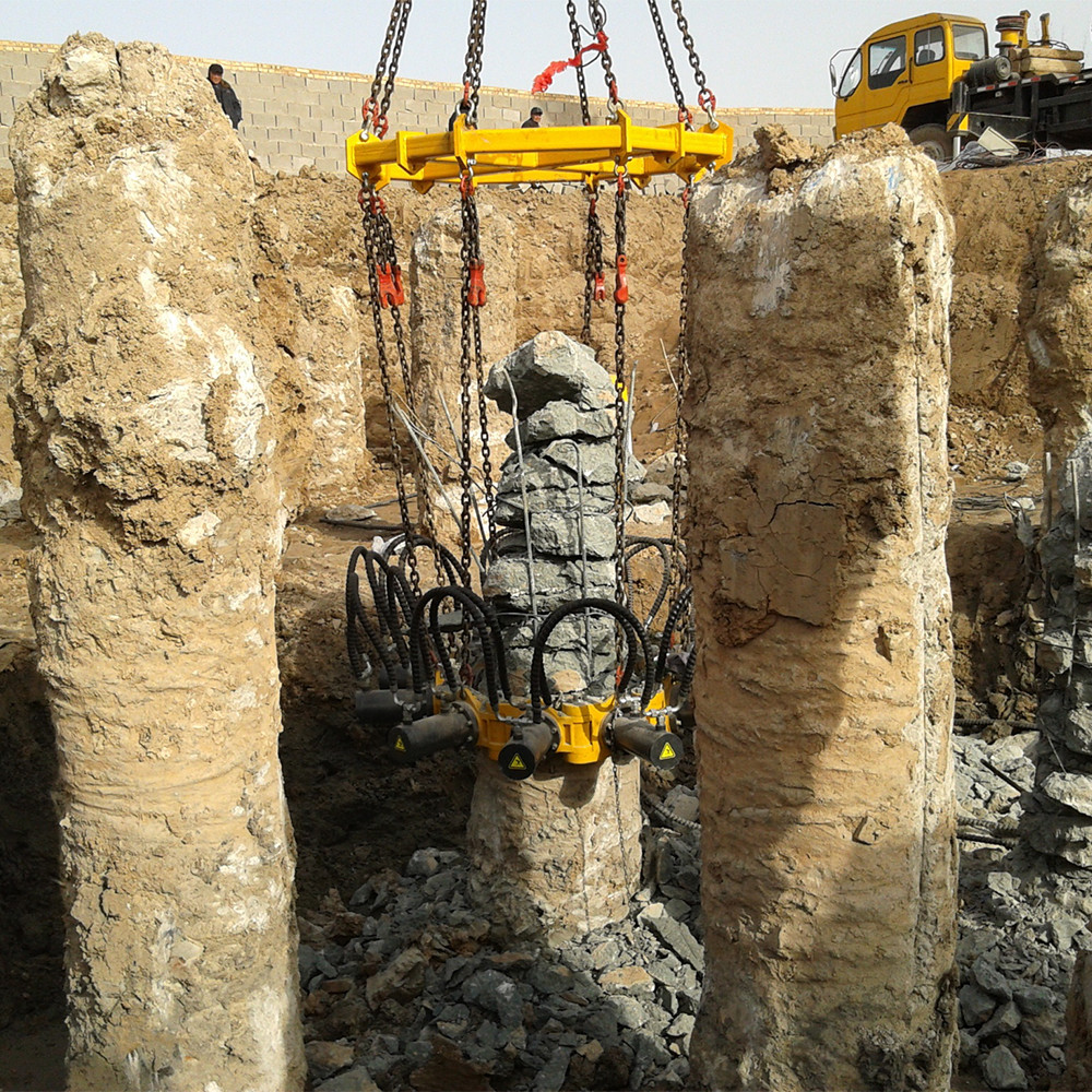 High Pile Breaking Efficiency Round Concrete Pile Head Breaker Cutter