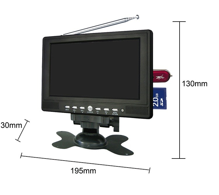 Wireless Backup Camera 7 inch LCD Car Monitor TFT LCD Monitor IP67 1024x768