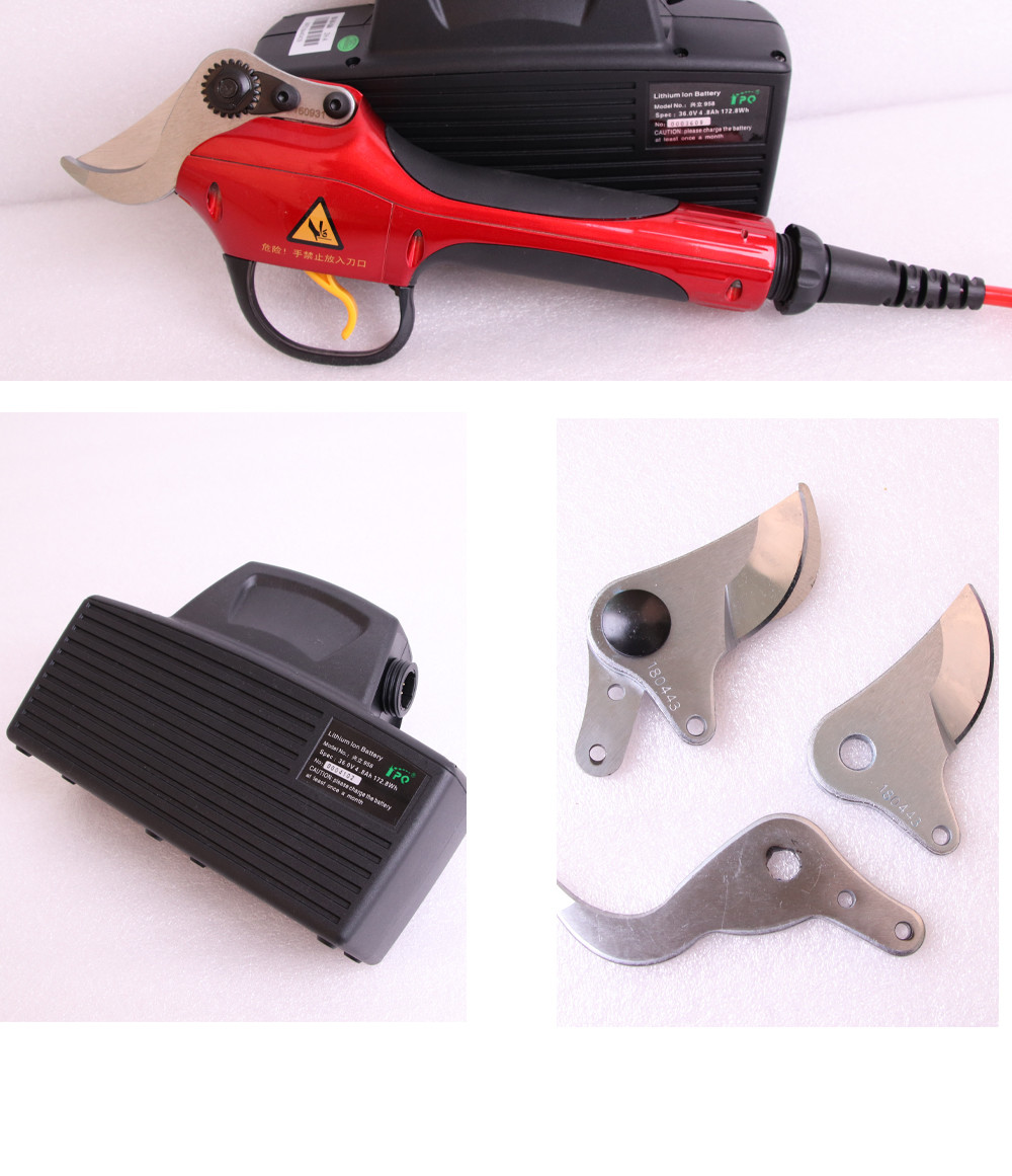 Swansoft 3.0CM Electric Bypass Pruner, Electric Pruning Shear, Electric Scissors for Vineyard and Orchard