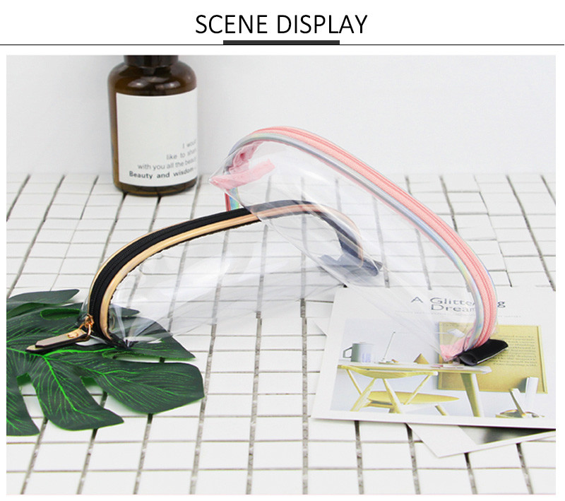 Waterproof Transparent Large Brush PVC Makeup Bag