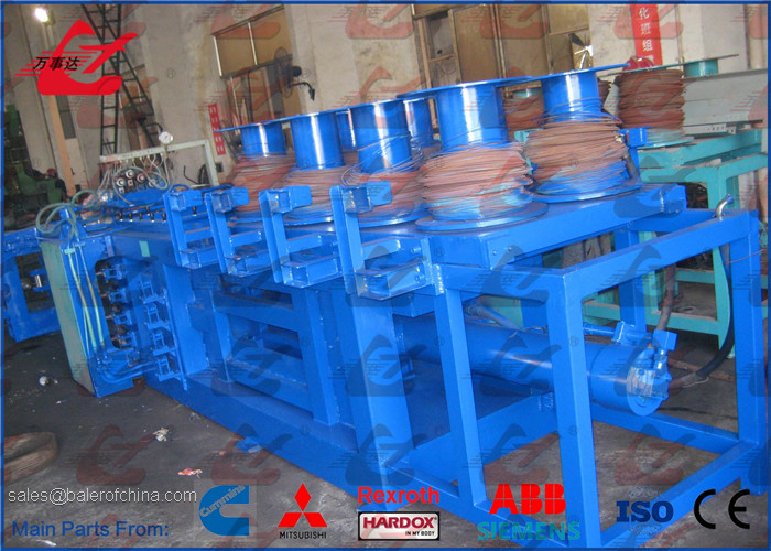 Automatic Waste Paper Baling Machine , Waste Carton Baler Horizontal Baling Press