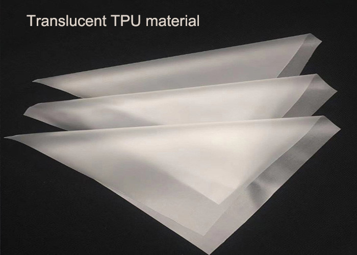 Garments 1.0mm Clear TPU Embossed Patch With White Custom Logo