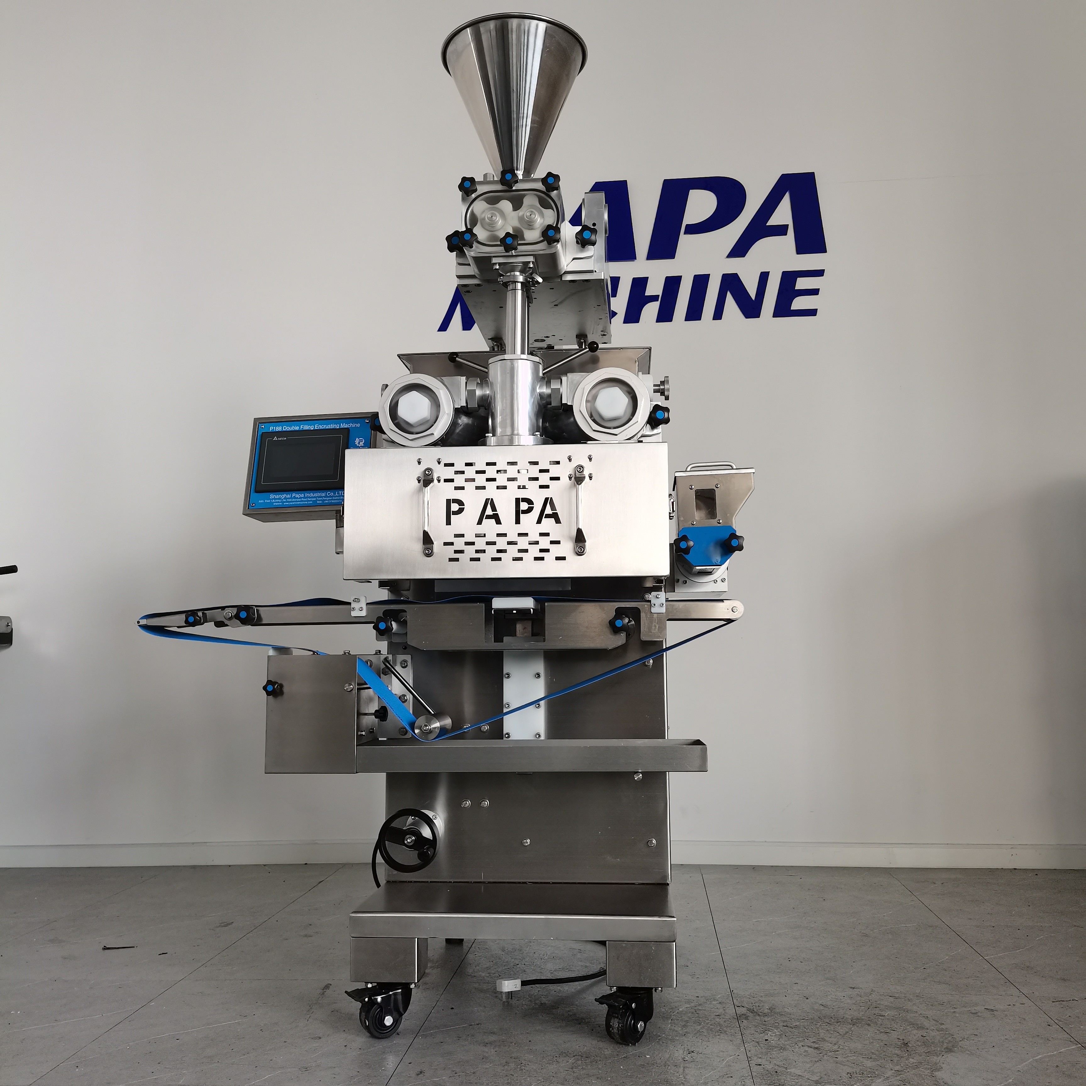 P188 Gear Pump Type Automatic Double Fillings Encrusting Machine For Sales