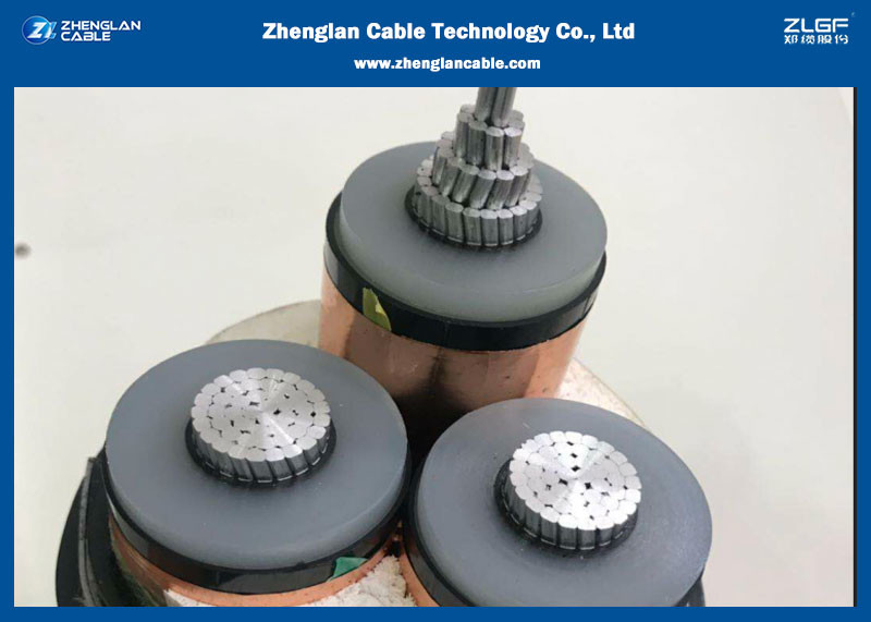 MV SIngle Three Cores Aluminum Conductor Power Cable Armoured IEC 60502/60228