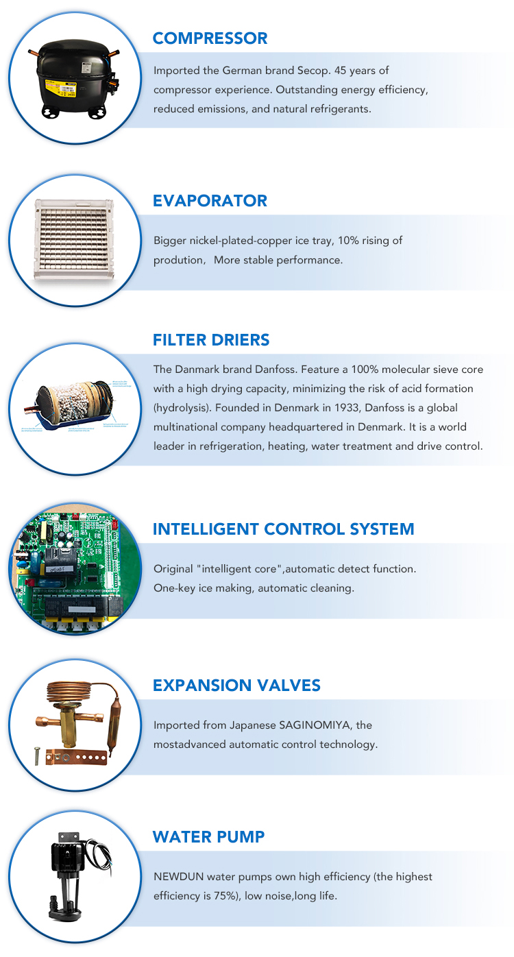 Commercial Ice Maker Machine 300kg Per Day Stainless Steel Ice Cube Maker Industrial Ice Cube Making Machine