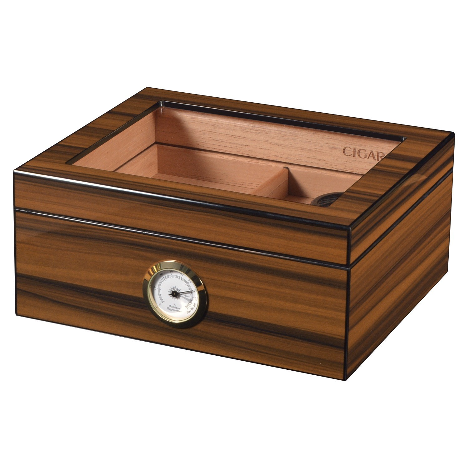 Humidity Controlled Cigar Packaging Box Rigid Wood / Paperboard Customizable