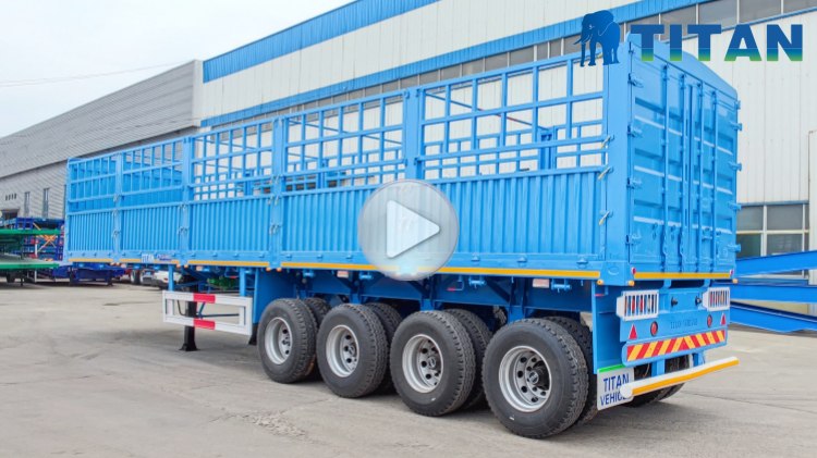 TITAN 4 Axle Fence Semi Trailer for Sale  Fece Trailer