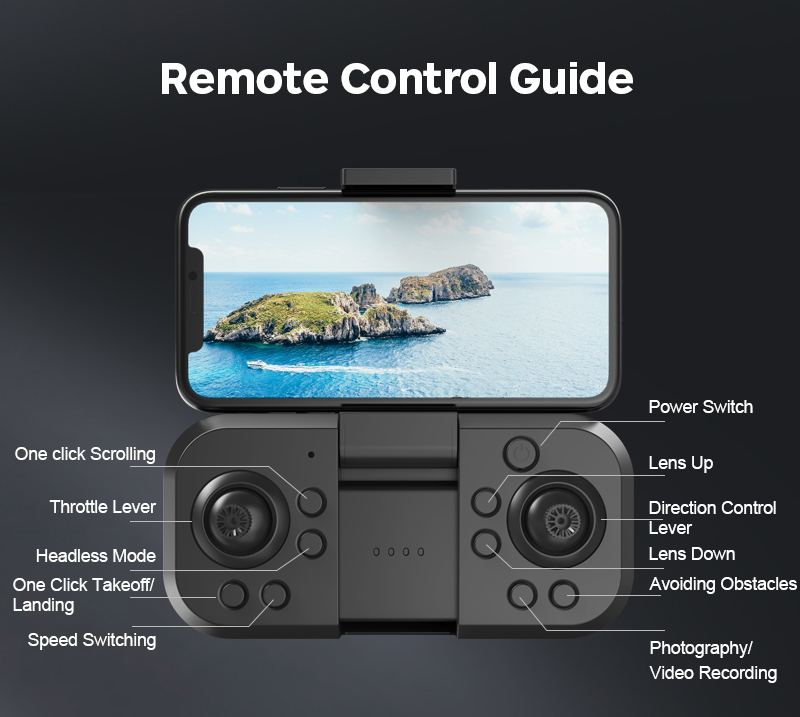 S118 Drone With 4k Dual Camera 5g Wifi 360 Obstacle Avoidance Fpv Brushless Motor Rc Quadcopter Mini Drone Professional