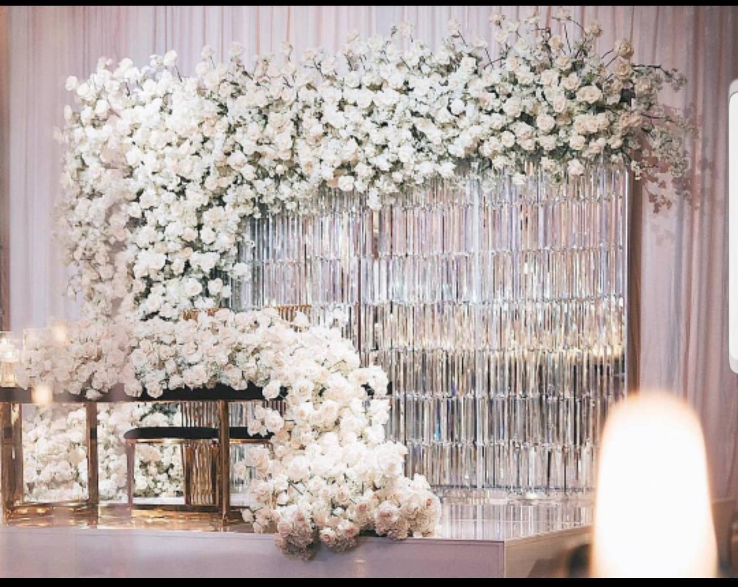 Saixin Customize Romantic Drapes Curtain Wedding Stage Backdrop for wedding garland decoration
