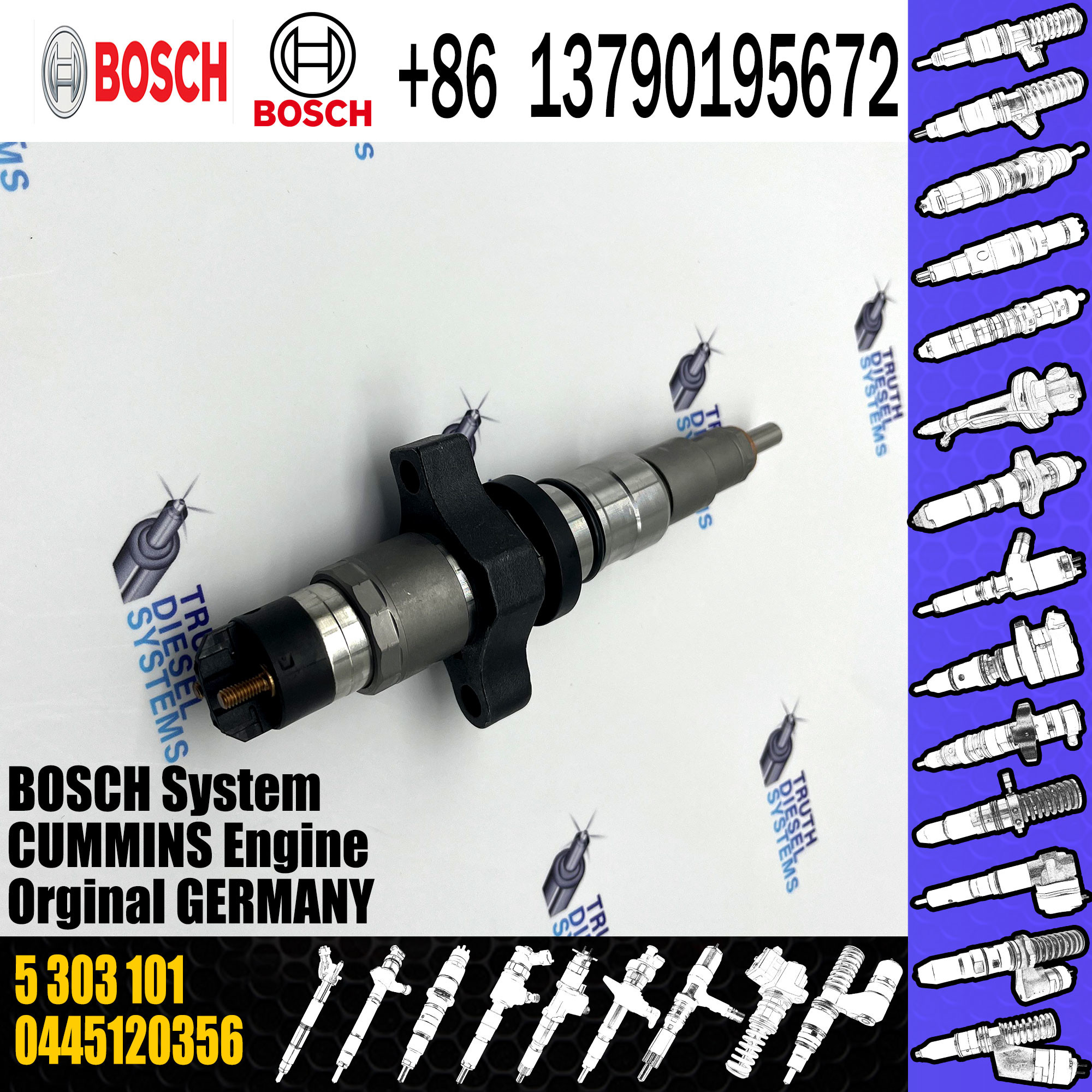 Diesel Fuel Injector 22012829 BEBE4L13001 VOE21714948 889498 22012829 For VOL Cummins excavator D13 D16 EC210 EC220