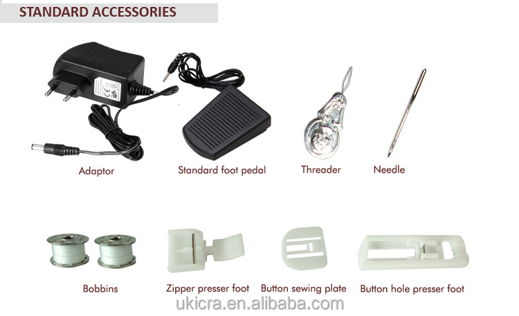 Mini 19 Stitch Patterns Sewing Machines with Overall Dimensions 300*134*266mm