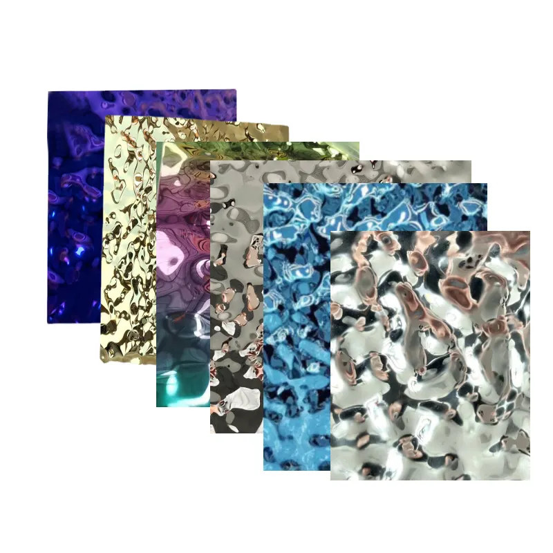 Elegant Stainless Steel Kitchen Backsplash Ripple Panel Durable Stylish Wave Design