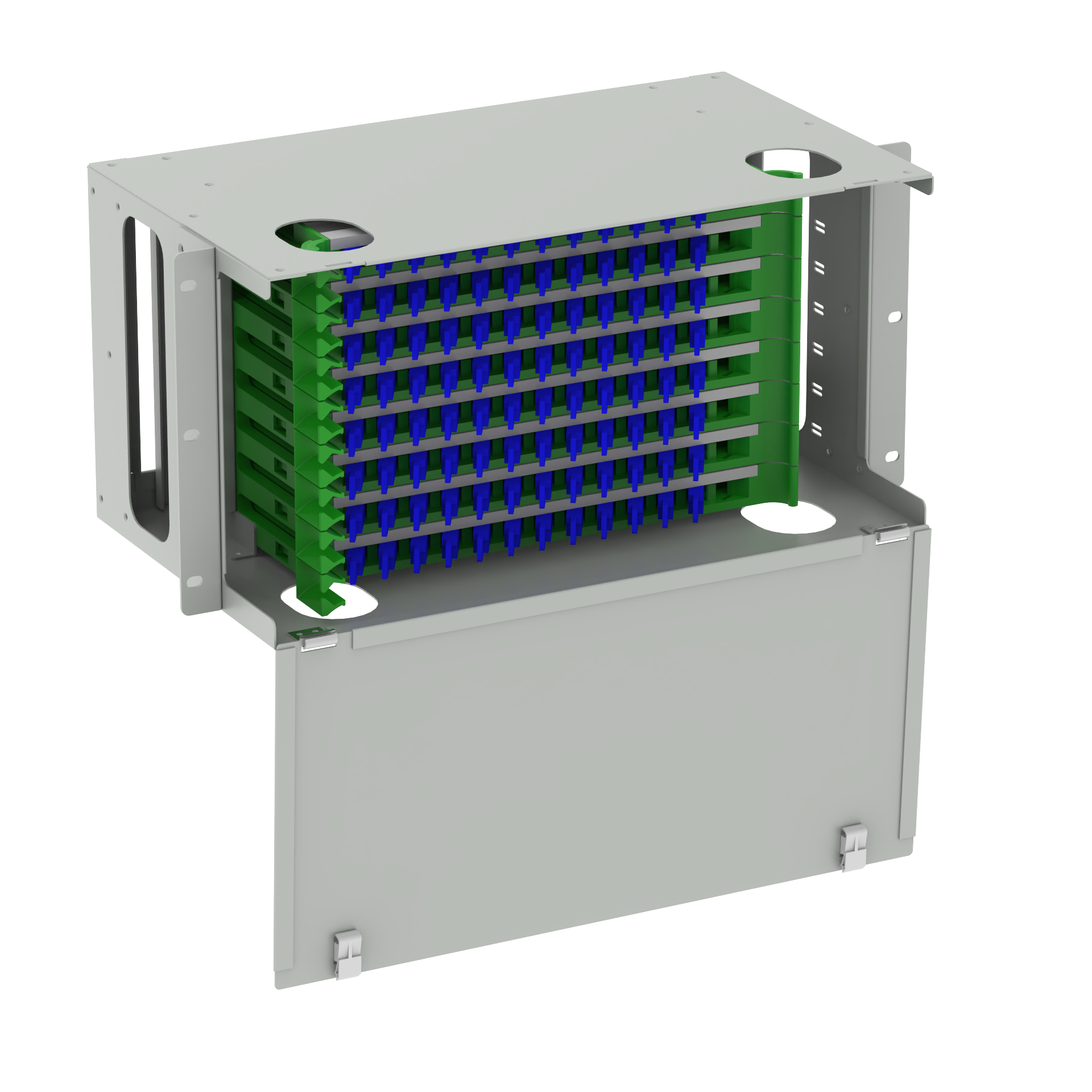 96 Ports Optic Fiber Distribution Patchpanel for Sub Optic Distribution Frame in White