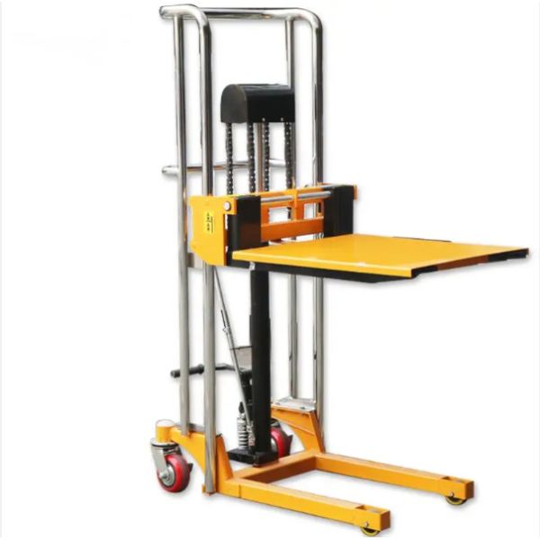 Light Stacker Moveable Panel Manual Winch Forklift Manual Trolley Pallet Stacker