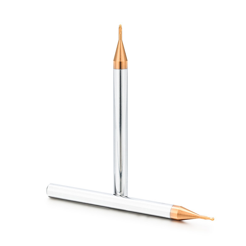 Solid Tungsten Carbide End Mills 2 Flute R0.75 Ball Nose End Mills For Steel