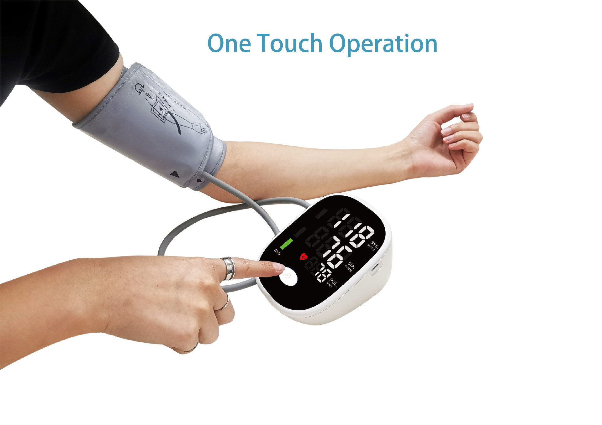 Portable Large Screen LCD Display With Voice Prompts For Convenient And Fast Digital Blood Pressure Monitoring