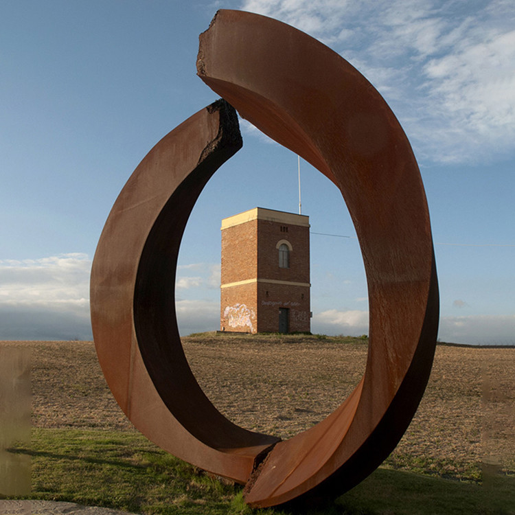 Modern Large Decoration Corten Steel Rusted Metal Yard Art Sculpture