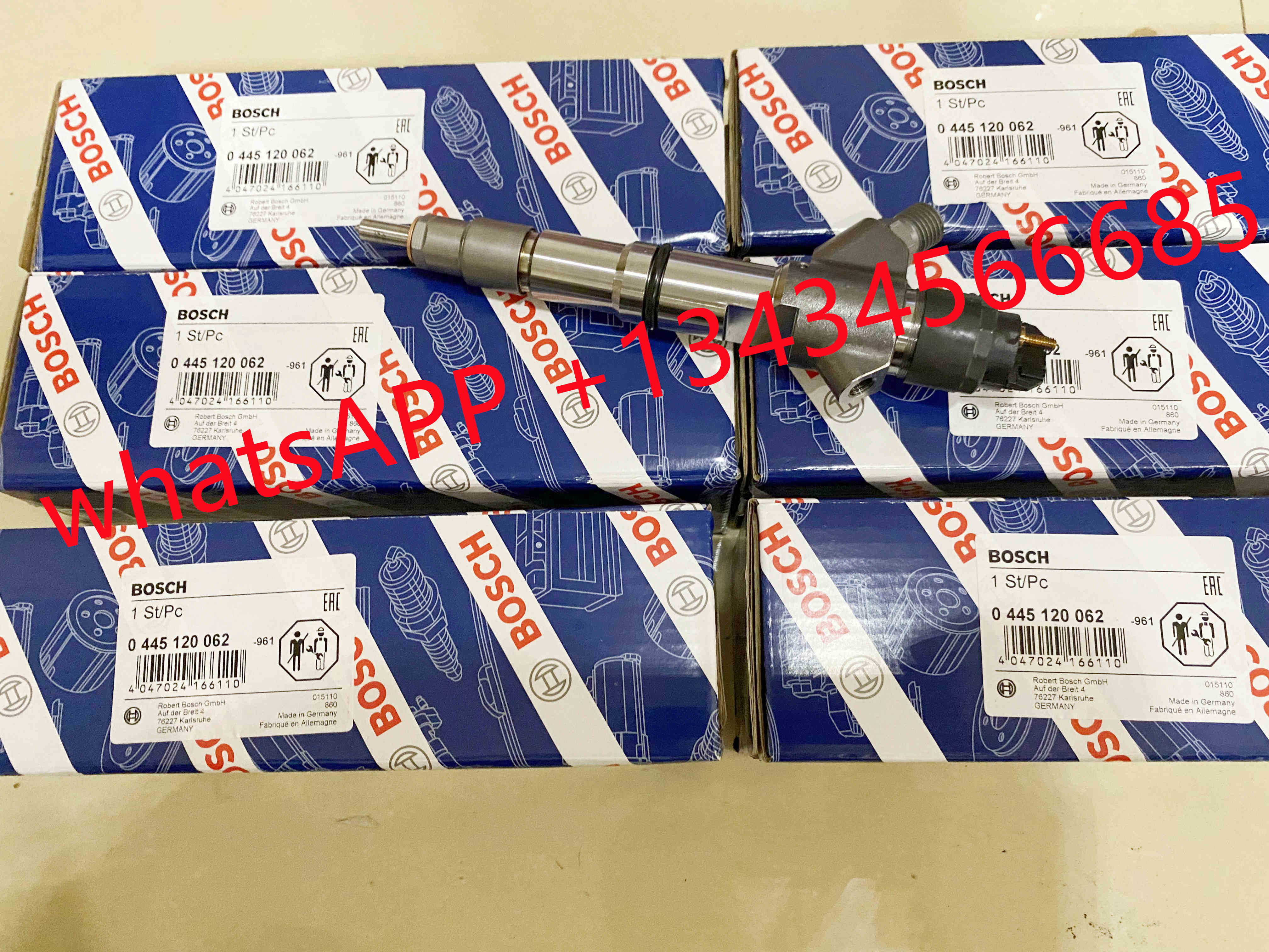 High Quality New Injector 0445120062 0986435546 Common Rail Fuel Diesel Injector for Agco Sisu Power / Fendt