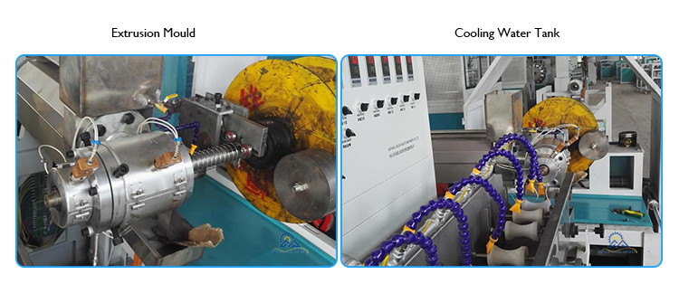 Single Screw Steel Wire Reinforced PVC Hose Making Machine With Screw Speed Of 75 Rpm