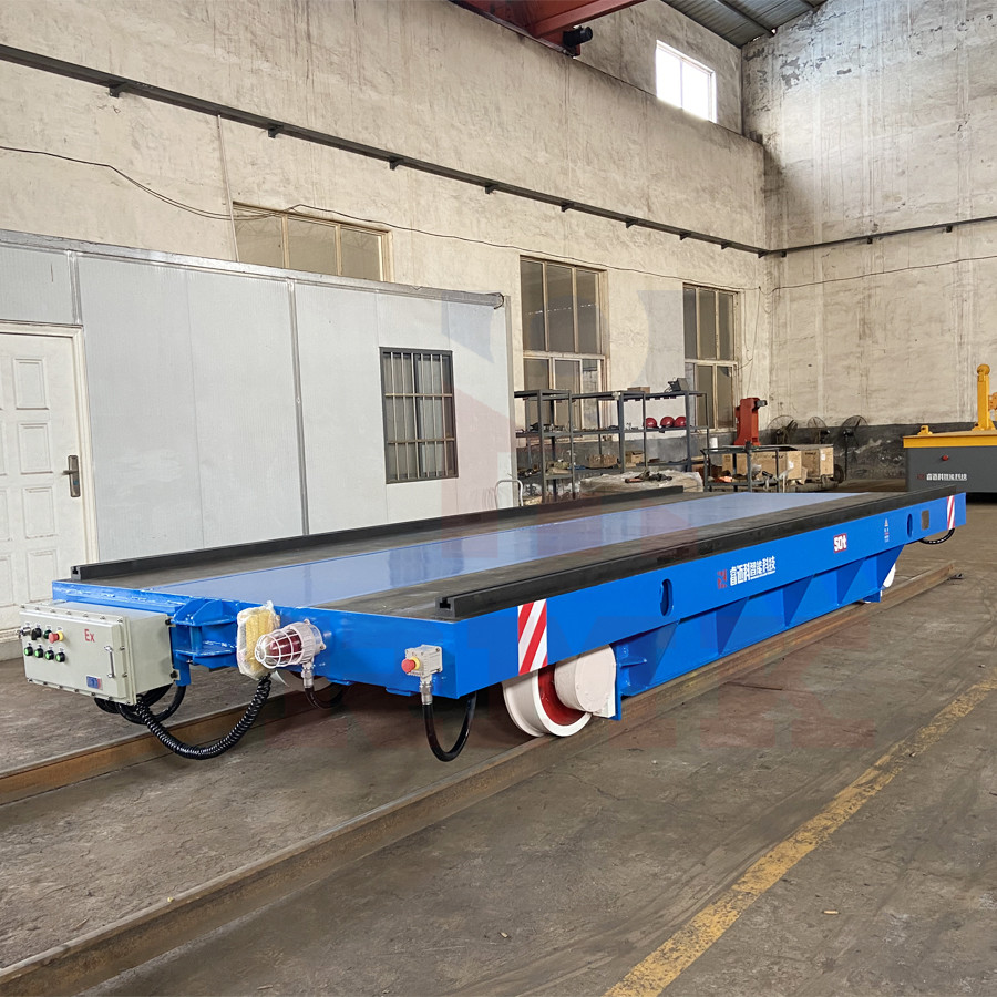 Heavy Industry Use 50 Tons Rail Transfer Trolley Electric Steel Plant