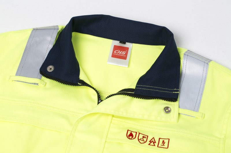 99% Cotton Anti Static FR Work jacket With Reflective Tape , HIVIS FR Work jacket Mens
