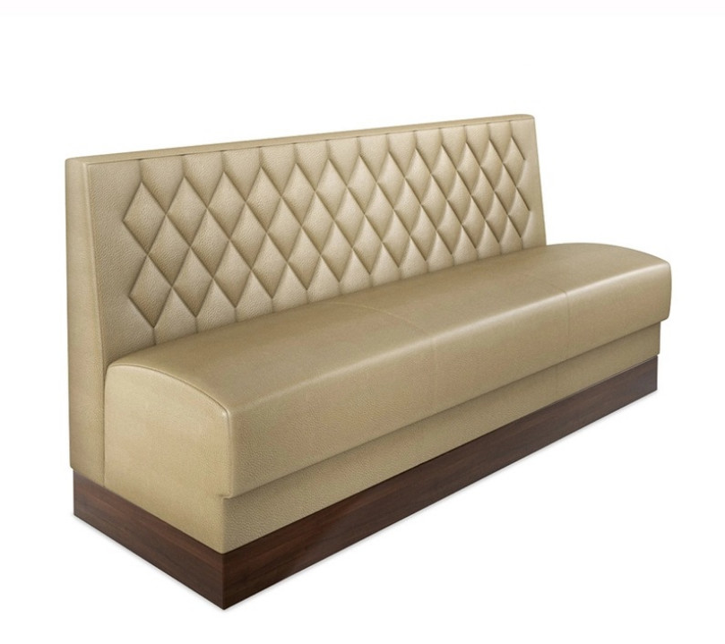 Customized Retro Leisure Bar Western Restaurant Card Seat High Back Fabric Hotel Coffee Shop Sofa