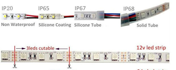 DC12V 24V 30/60/120led/m 3528 5630 5050 flexible led strip