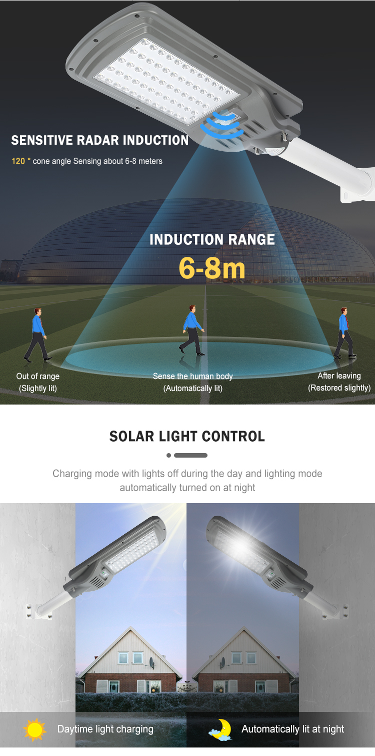Two-in-one solar street light