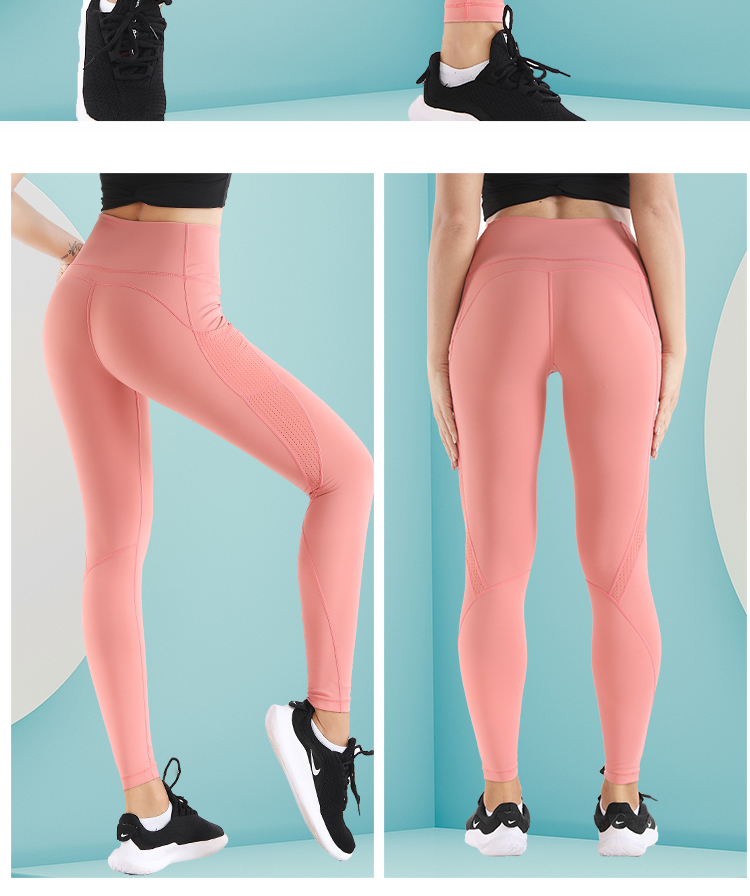 Breathable Yoga pants high waisted fitness leggings breathe freely light weight women yoga pants
