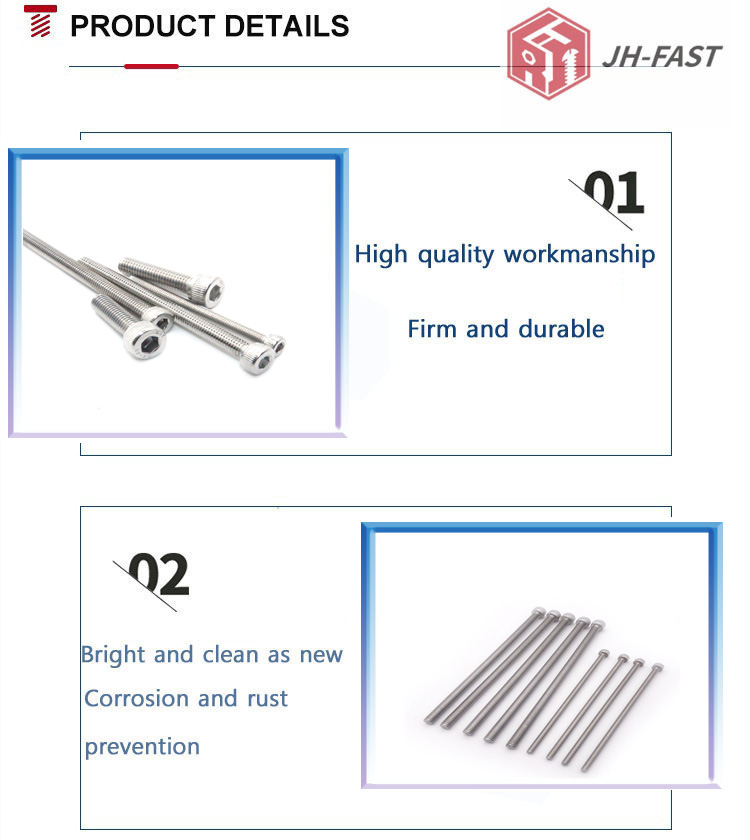 ISO9001 2015 Certified SS304 Stainless Steel Hexagon Socket Head Bolt DIN912 from Bolt