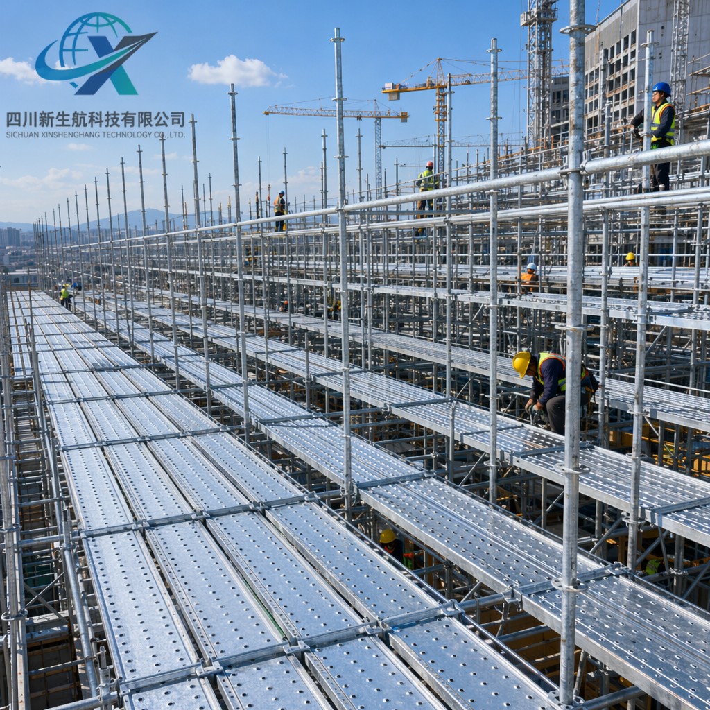 Safety Perforated Scaffolding Metal Deck With Safe Connection Hook Hooks