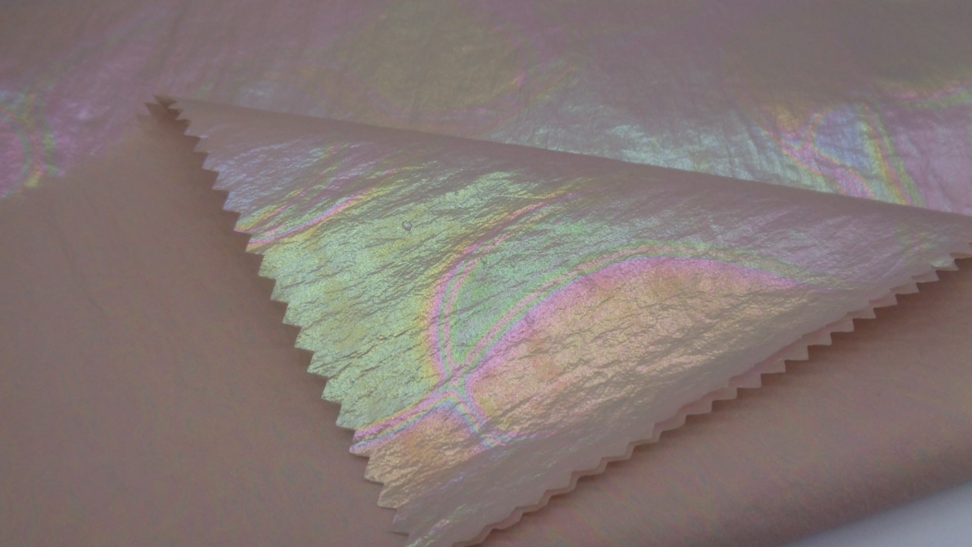 Crepe Magic Color Foiled Light Jacket Fabric 49 Gsm 20Dx20D 100% Nylon