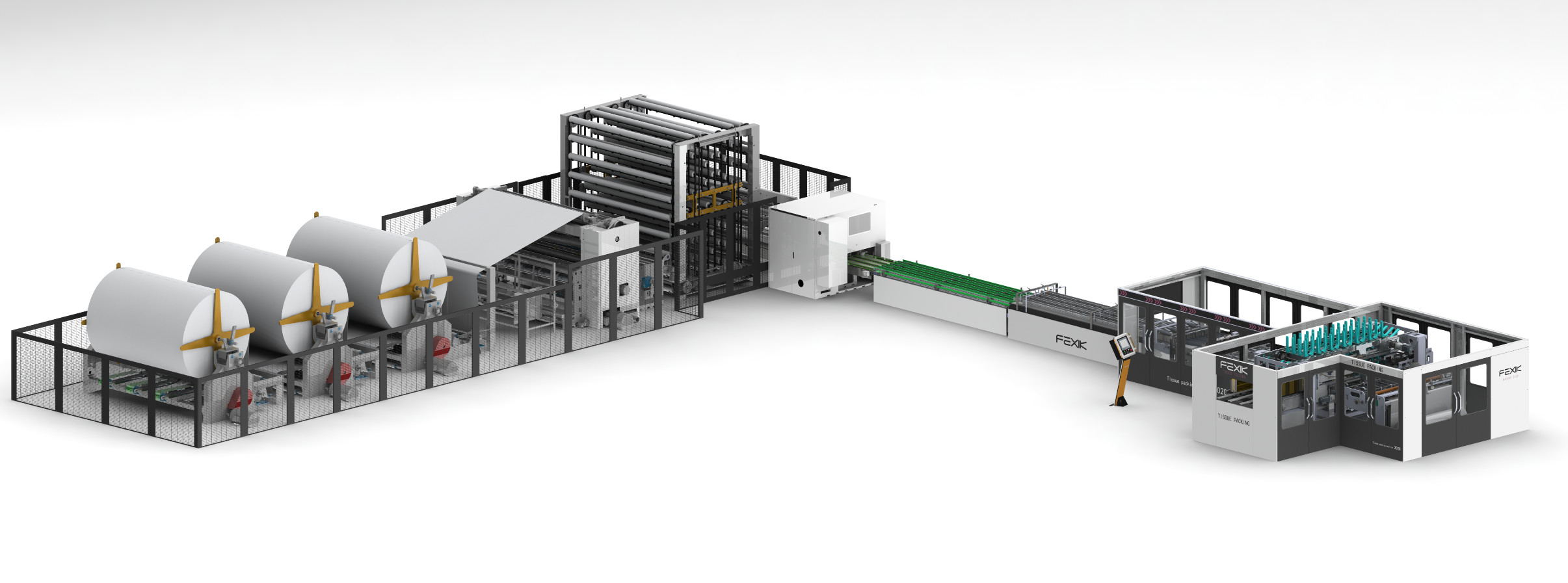 ISO 350M/ Min Toilet Paper Rewinding Machine 300mm Perforation 4 Blades