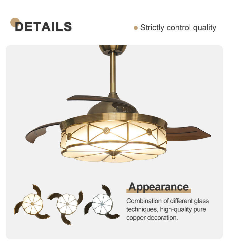 42" Smart LED Ceiling Fan with Invisible Bladeless Design and Cooling Air Function